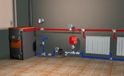 Двутръбно окабеляване на отопление в частна къща или вила