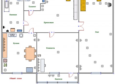 Схема на свързване в апартамента