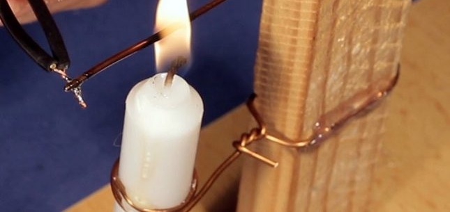 Метод за запояване с парафинова свещ